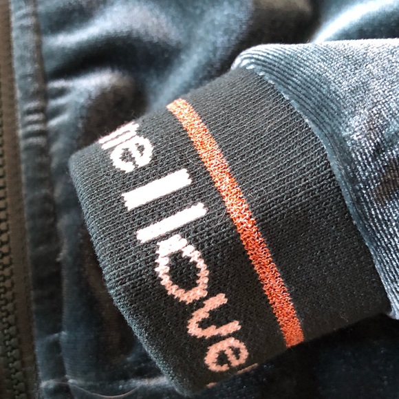 Name it Velour full zip hoodie size 4 Green - Picture 4 of 4